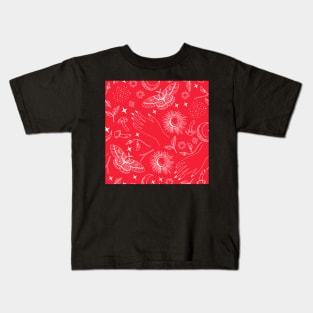 Red Bohemian Dreams Kids T-Shirt